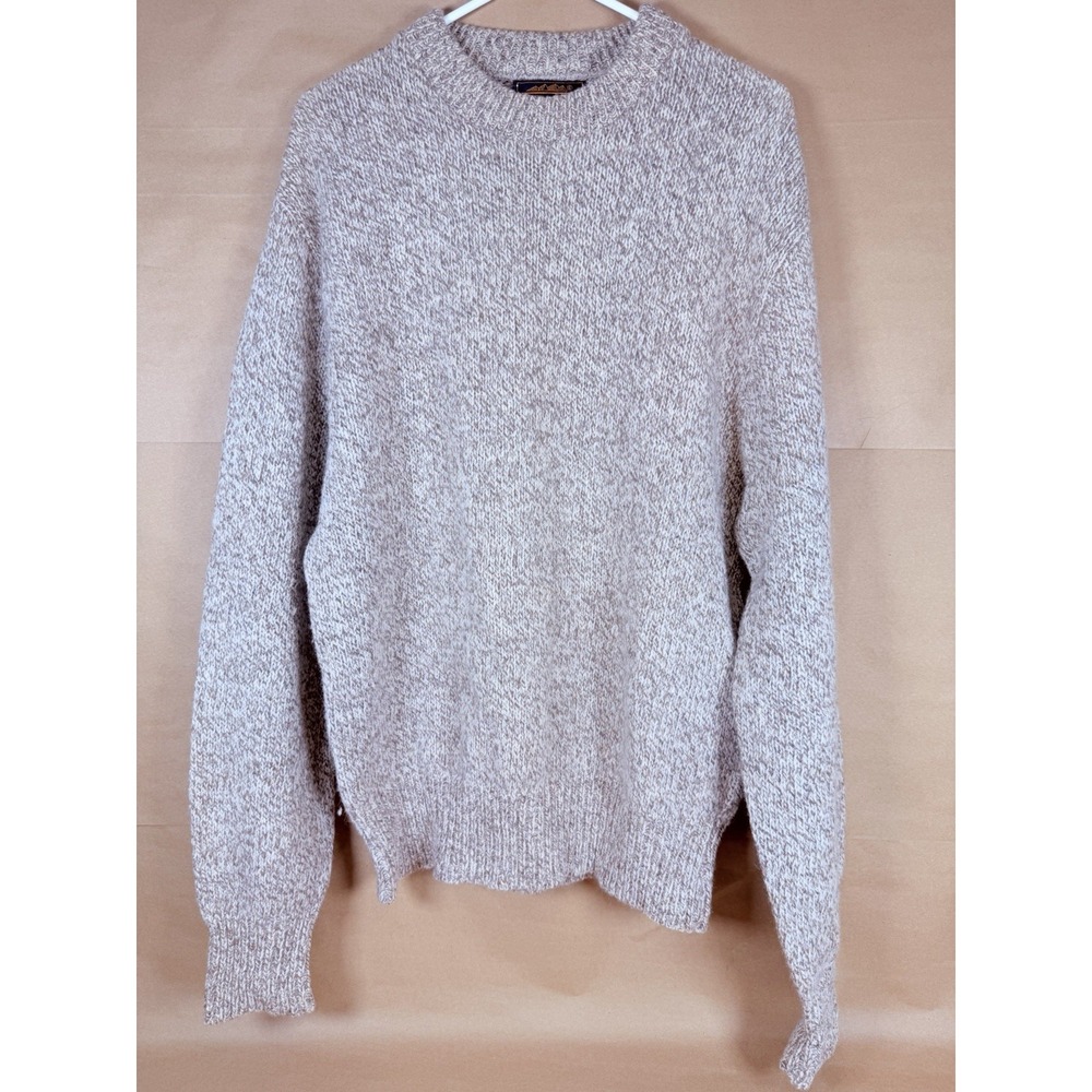 Vintage Eddie Bauer Expedition Outfitter Wool Sweater XL USA 85% Wool Marled